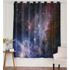 Goodbath Galaxy Curtains,Outer Space Galaxy Universe Nebula Stars Starry Sky Thermal Blackout Window Curtains for Bedroom Living Room for Girls Boys Kids , 2 Panels